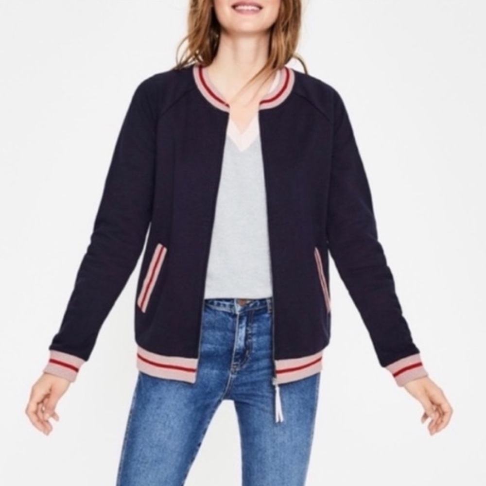 Boden Navy and Red Trim Jacket